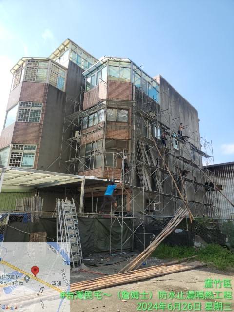 外牆搭鷹架防水隔熱工程